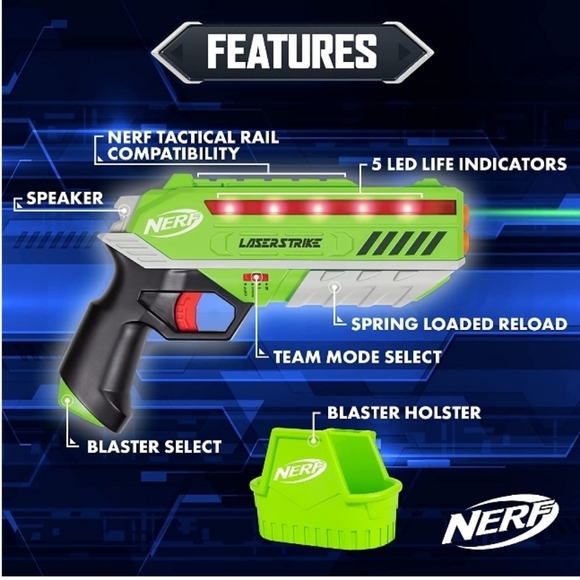 *NERF Laser Strike 2 Player Lazer Tag Pack - Picture 2 of 6